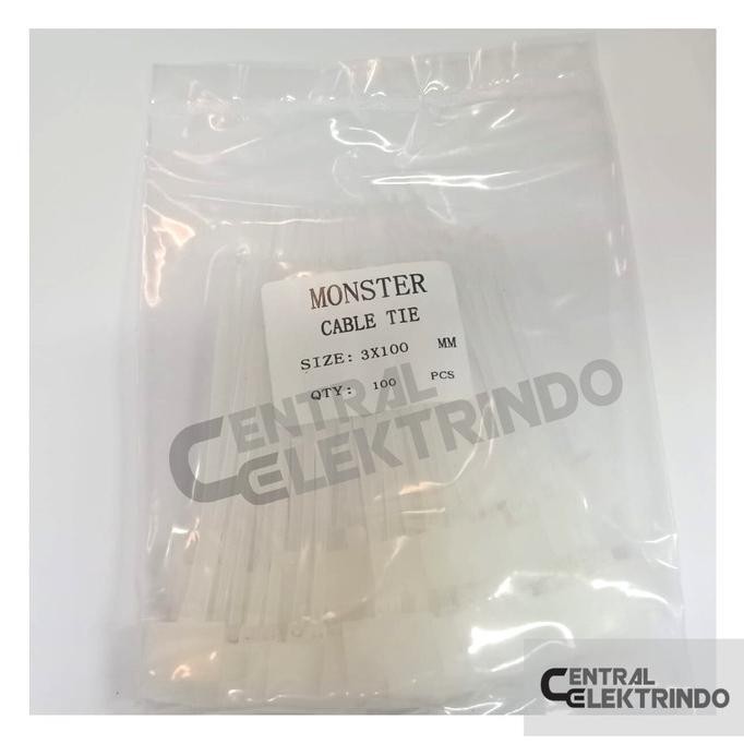 

LABEL Kabel Ties Cable Tie 3 x 10cm Maker Name Tag 3x100mm 100pc Putih PINOTNOIRE