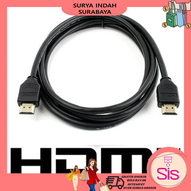 [𝐊𝐈𝐑𝐈𝐌 𝐇𝐀𝐑𝐈 𝐈𝐍𝐈] Kabel HDMI TV ke Set Top Box | Kabel HDMI to HDMI | Kabel HDMI PS3 panjang 1.5m unt