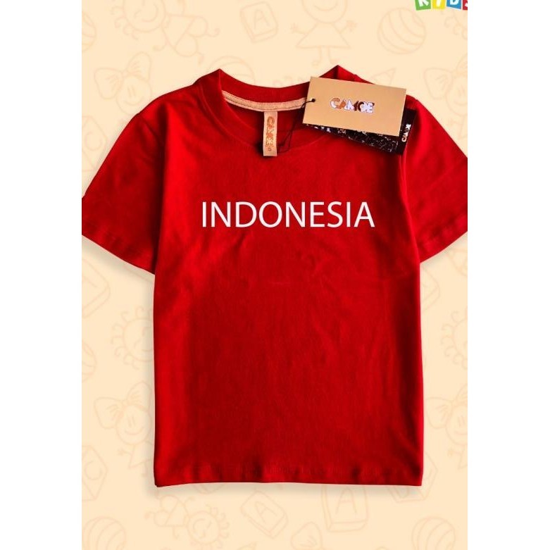 Kaos Baju Anak Kids Indonesia Merdeka 17 Agustus