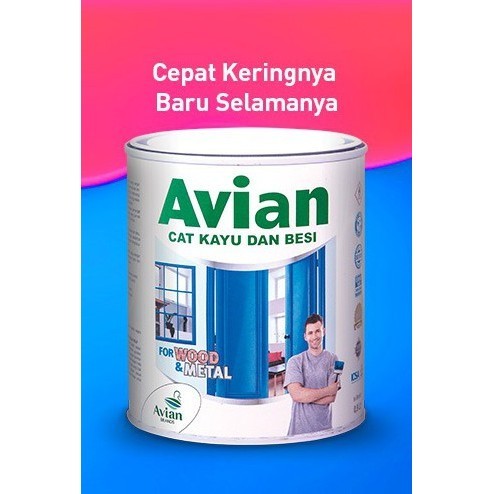 Produk AVIAN CAT KAYU DAN BESI 0,9ltr ( GLOSS ) - 328 GOLDEN HONEY