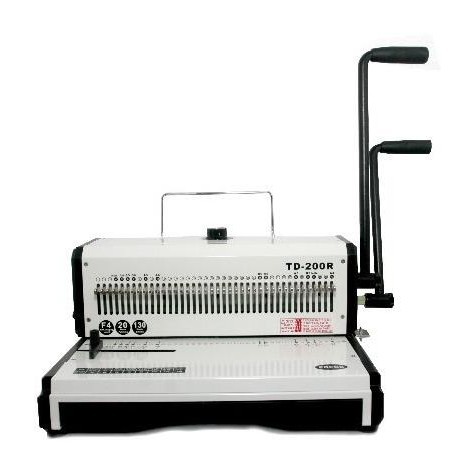

Mesin Jilid Spiral Ring Kawat Lubang Bulat Topas TD 200R Folio
