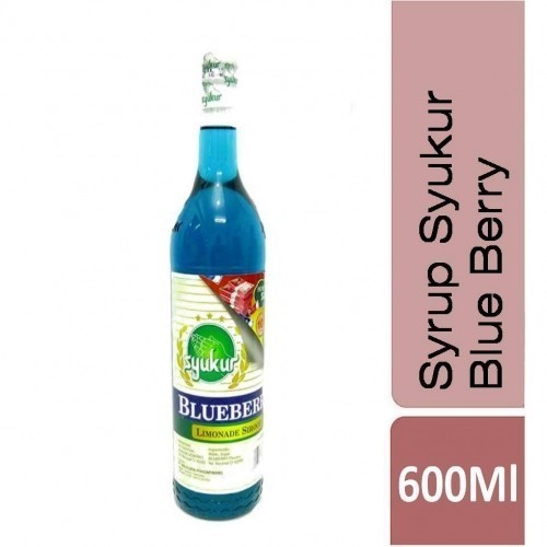 S70119 SYUKUR BLUEBERRY SYRUP 600ML MAJU BERSAMA (20251105)