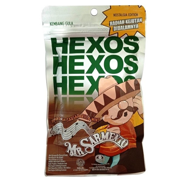 S57110 HEXOS MR.SARMENTO PERMEN BUNGKUS 50GR MAJU BERSAMA (20250910)