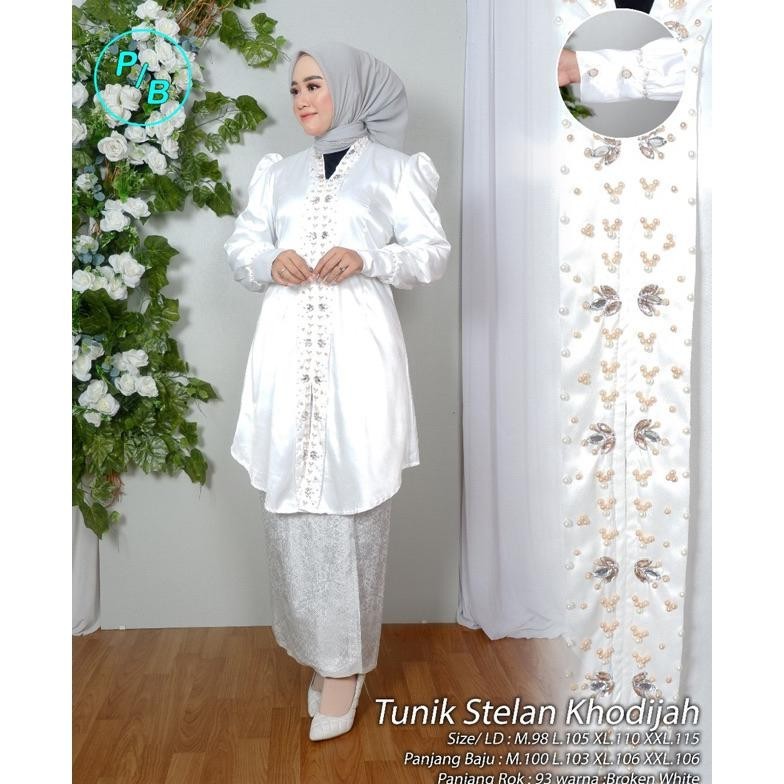 Kekinian Tunik Melayu Khodijah - Kebaya Kurung - Baju Adat Minang - Songket Palembang Gb29