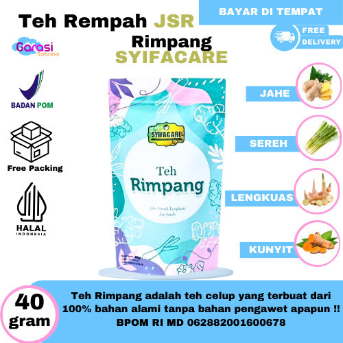 

Rimpang JSR Ramuan Teh Celup Rempah Rimpang Mendetoks Prol Melancarkan Haid Rimpang Syifacare
