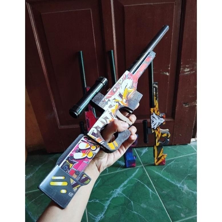 Terbaru Tembakan Awm Skin Ff Sniper Karet Paling Laris