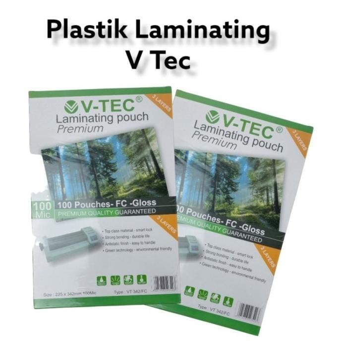 

V-TEC Plastik Mika Laminating Folio F4 100 Micron