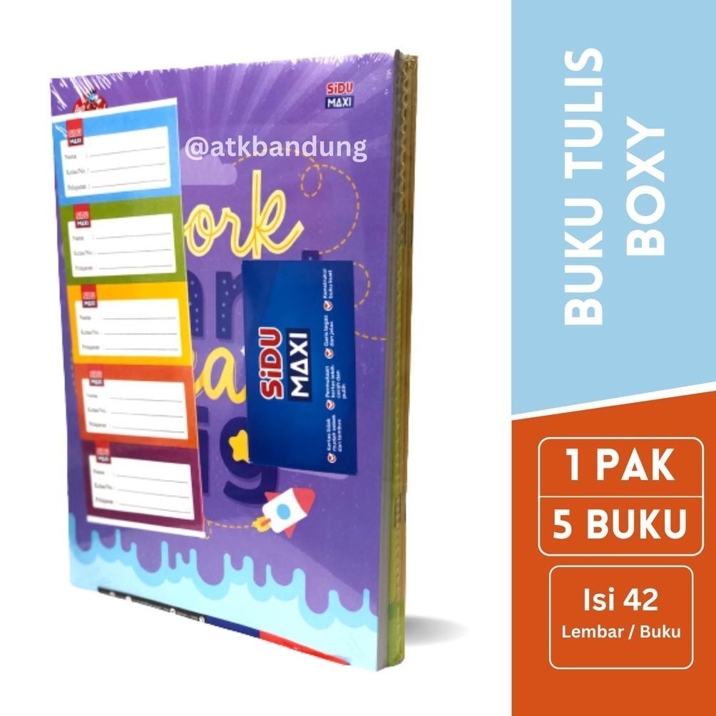 

Big Sale Sinar Dunia Buku Tulis Sidu Maxi Ukuran Boxy B5 42 Lembar - Jual Pak ( Isi 5 )