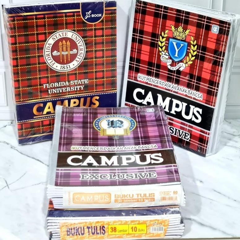 

New Buku Tulis 38 Lembar Isi 10 Buku Random Campus