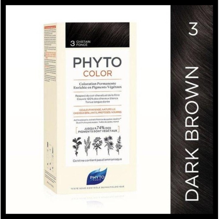 Phyto Phytocolor Permanent Color 3 Dark Brown High Quality