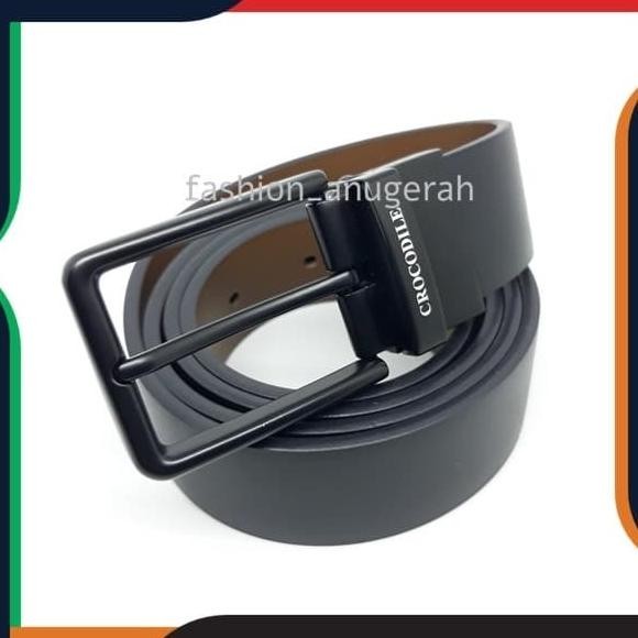 Gesper Pria Crocodile Import Kulit Super New