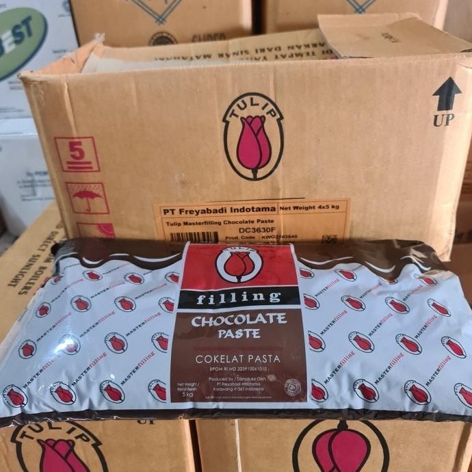 

Tulip Chocolate Master Filling 5Kg - Selai Coklat Pasta 5 Kg
