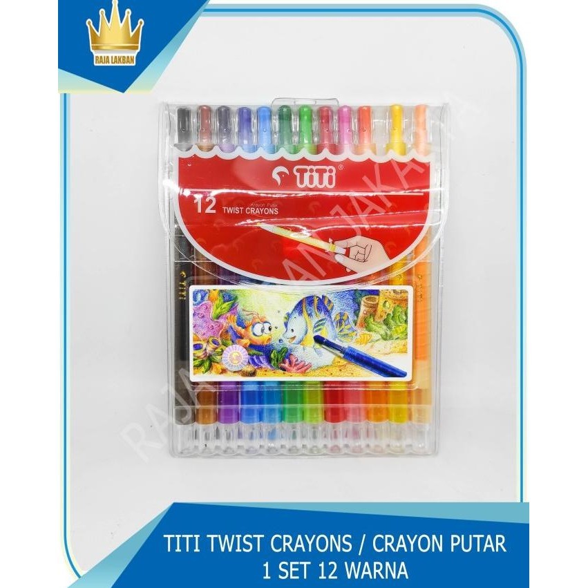 

CRAYON / KRAYON PUTAR / TWIST CRAYONS TITI 12 WARNA OIL PASTEL-1 SET CRAYON SET ANAK LENGKAP HALUS NYAMAN BAGUS BERKUALITAS BRAND OFFICIAL TERLARIS TERBARU TERMURAH UNIK COD