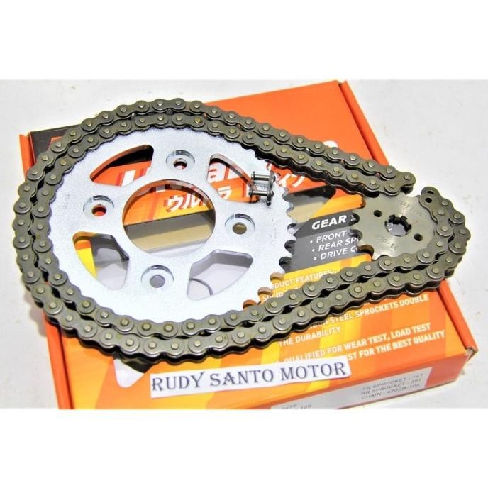 Gearset Daytona Girset Chainkit Gear Gir Set Rantai Honda Blade 125