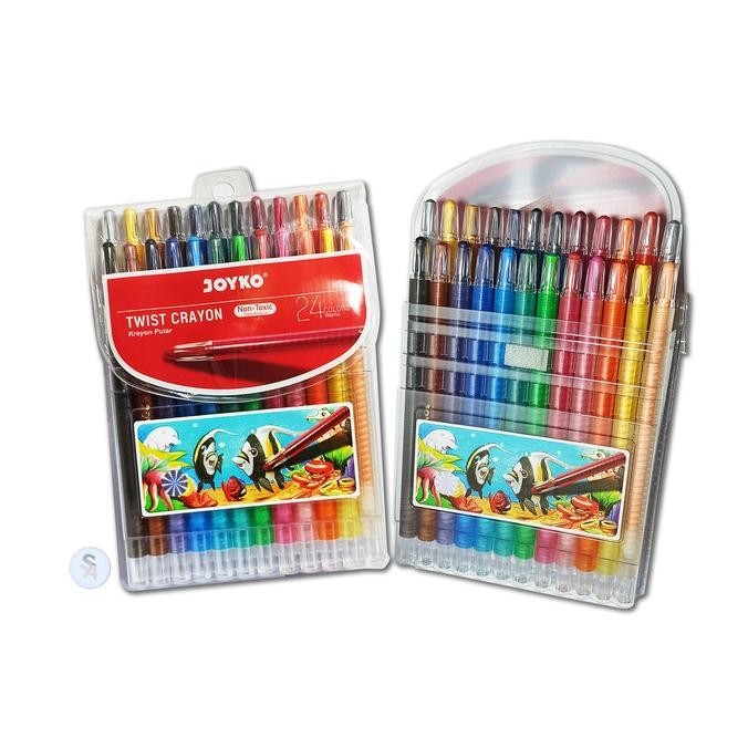 

JOYKO - KRAYON PUTAR TWIST CRAYON TWCR-24S - 24 WARNA - 1 SET CRAYON SET ANAK LENGKAP HALUS NYAMAN BAGUS BERKUALITAS BRAND OFFICIAL TERLARIS TERBARU TERMURAH UNIK COD