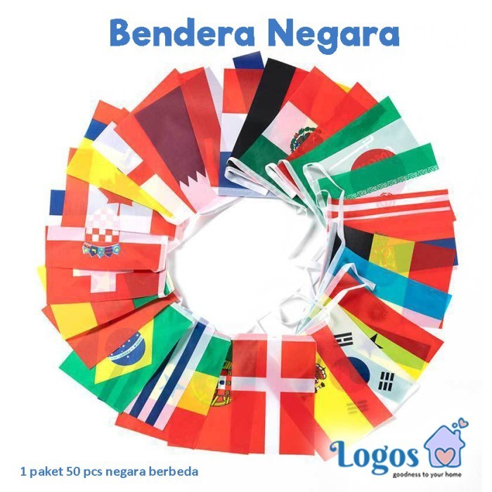 

Terlaris Bendera Negara Dunia Eropa Asia Afrika isi 50 negara (uk. 14 x 21.5) SALE