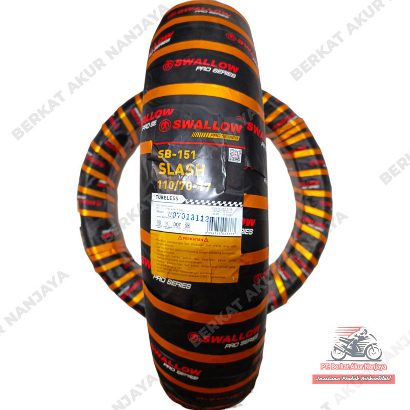 Ban Swallow Slash 110 70 ring 17 Tubeless Bonus Pentil