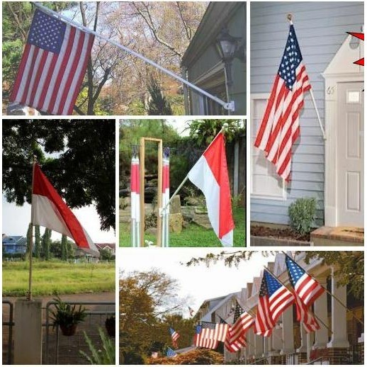 

Terlaris Flag pole tiang bendera sisa ekspor murah USA Amrik 1.5m flag pole SALE