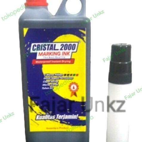 

Tinta Spidol Permanent Karung Refill Cristal 2000 Kemasan 1 Liter