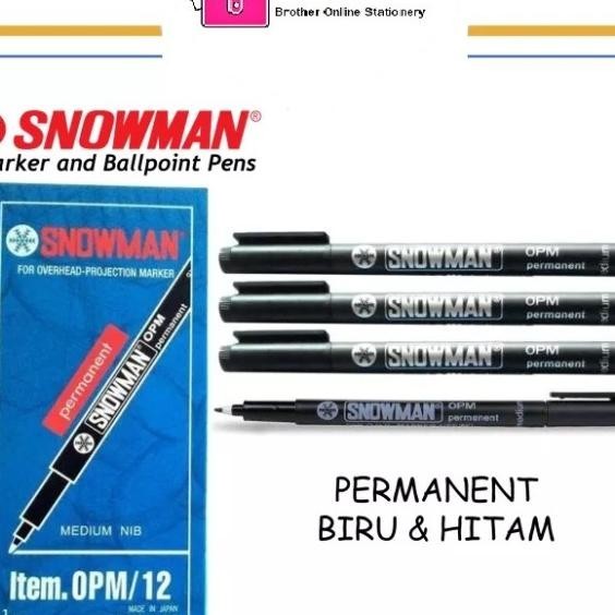 

Bos Snowman Spidol Opm Permanent/ Marker Permanen/ Kaca/ Plastik