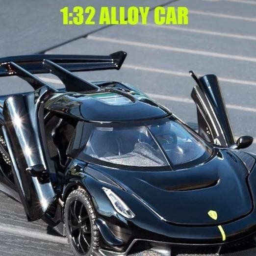 Diecast Niatur Koenigsegg Jesko Sport Car Mainan Koleksi Skala 1:32
