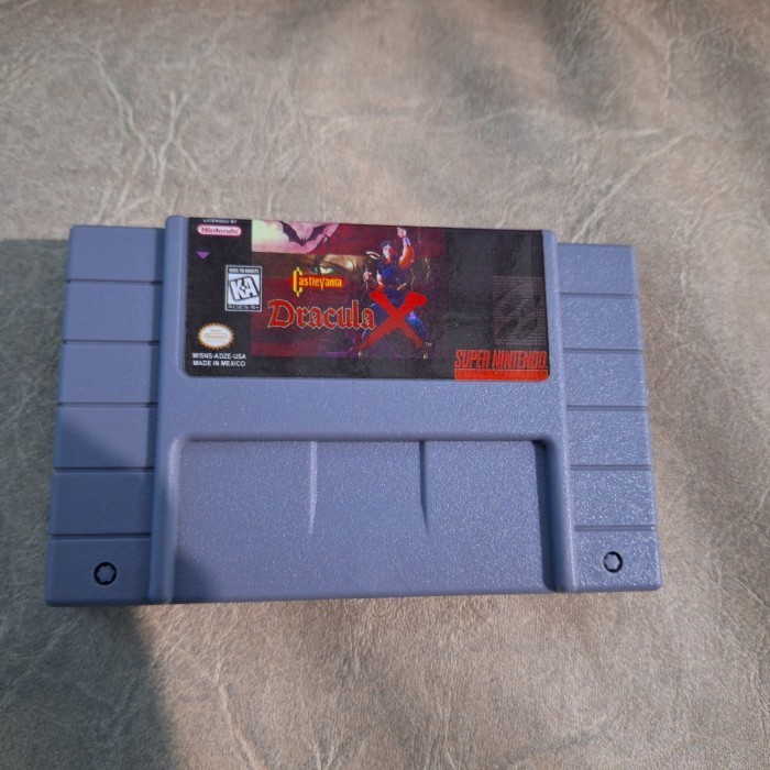 Kaset Super Nintendo / SNES Castlevania Dracula X USA version (repro)