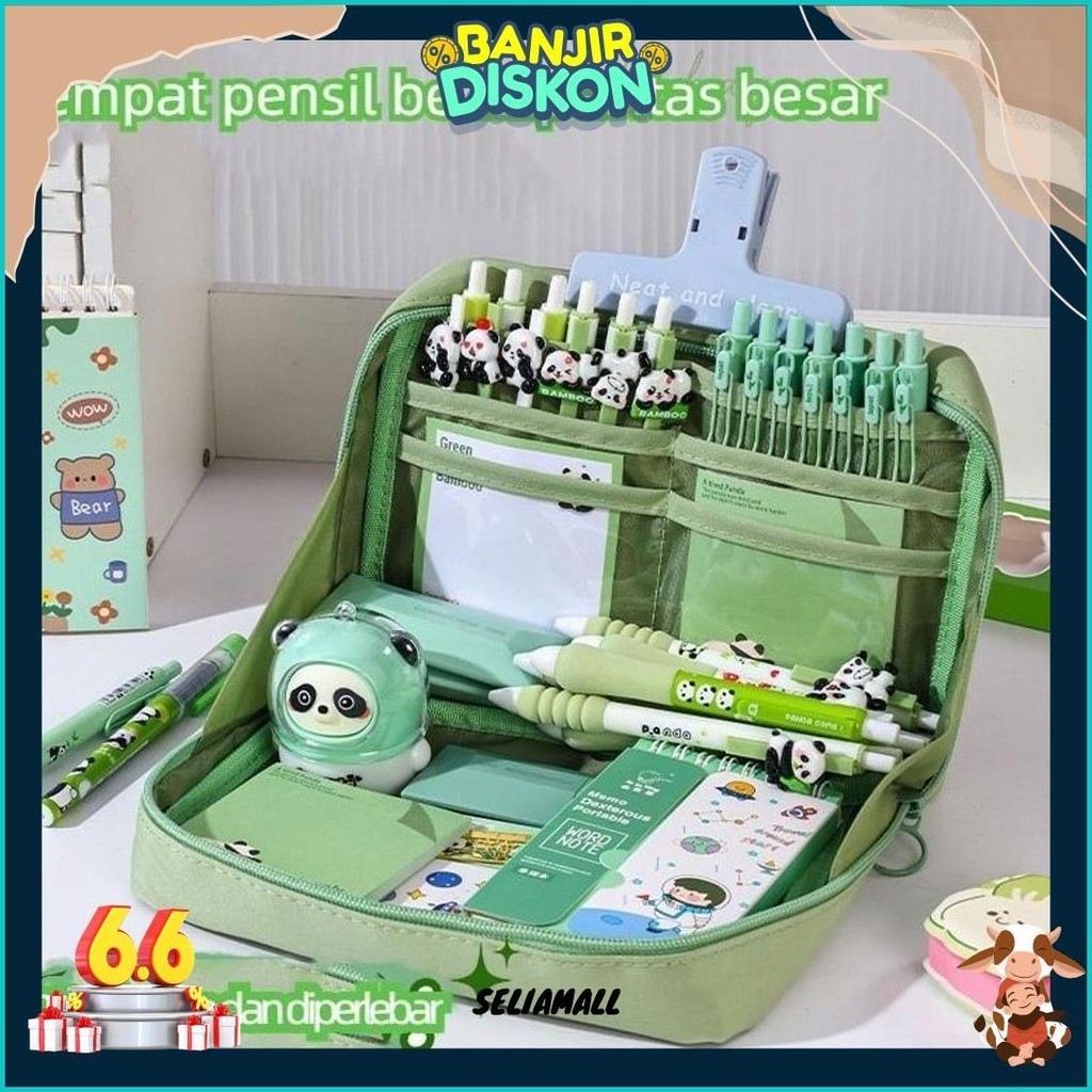 

(Promo) Tempat Pensil Berkapasitas Besar / Kotak Alat Tulis Anak Yang Indah / Tas Penyimpanan Kosmetik Anak Perempuan (Ready|Cod|Murah)