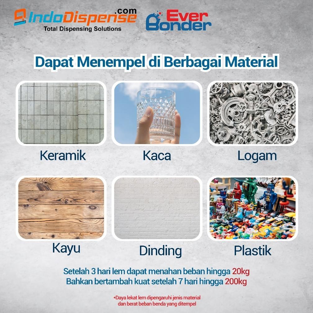

Bisa Cod Everbonder Lem Taiwan Super Kuat Multifungsi Besi Kayu Kaca 50Ml Murah