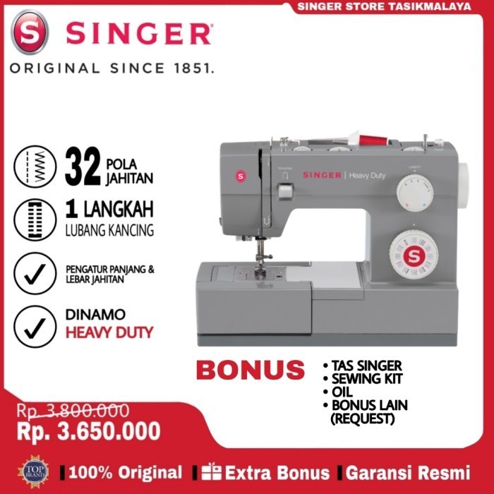 Mesin Jahit Singer Heavy Duty 4432