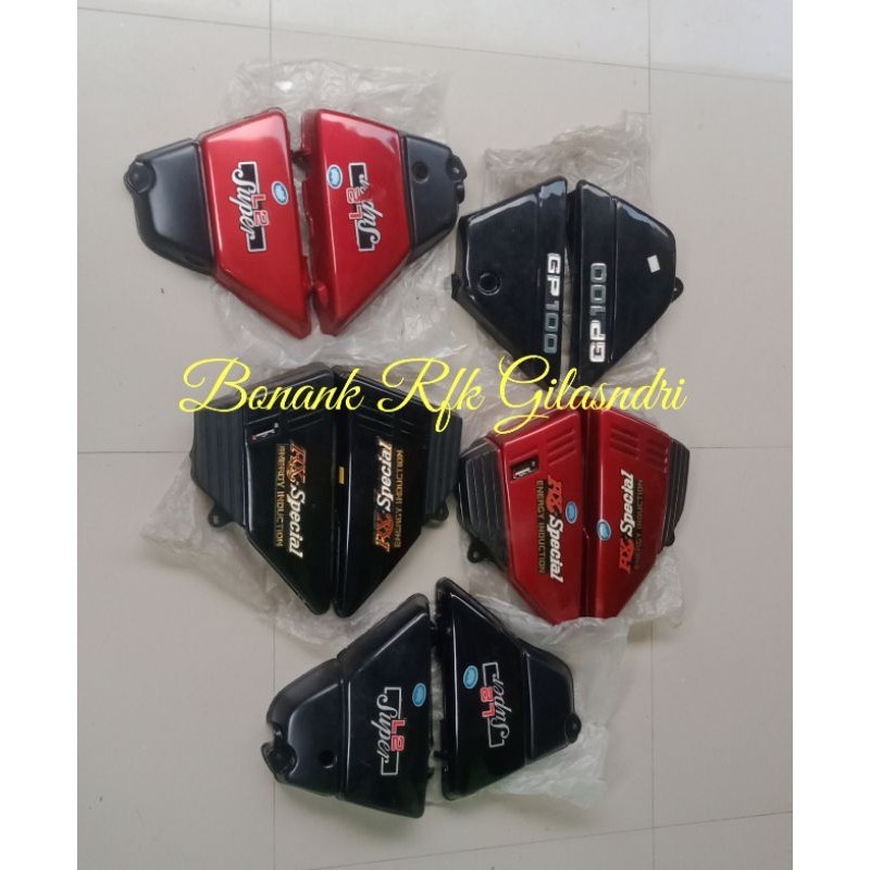 cover side box bok accu aki batre batrai emblem logo Yamaha suzuki L2super L2 s super gp100 GP100 Gp