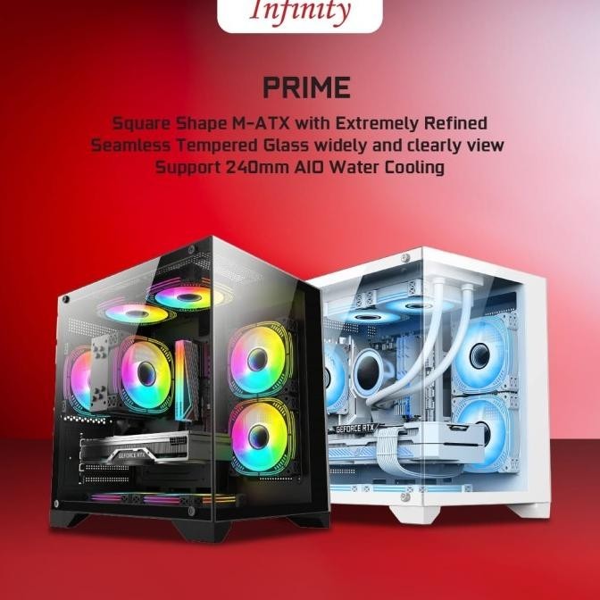 CASING INFINITY PRIME - MICROATX GAMING CASE PRIME 2807T