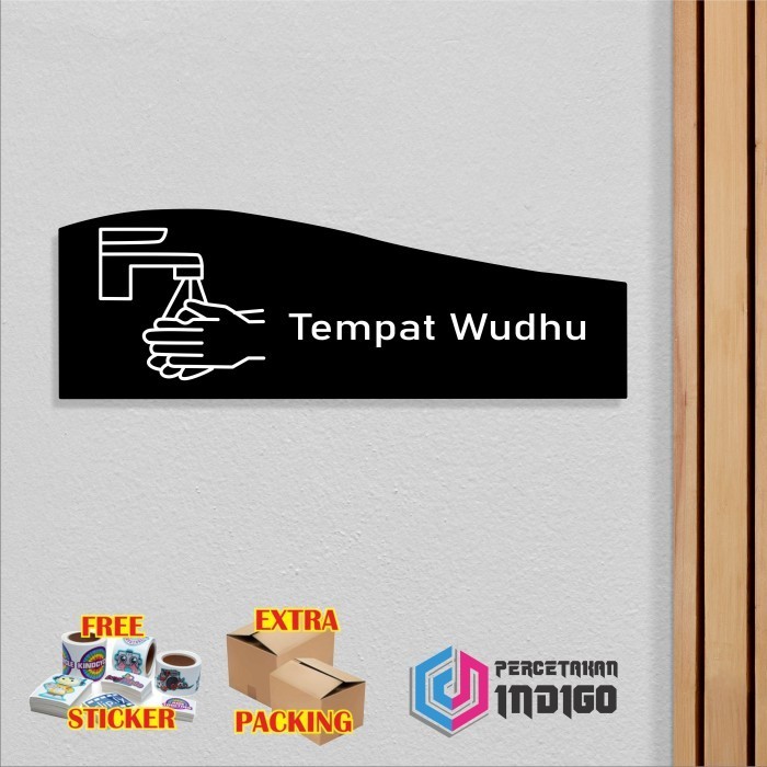 

Promo Papan tanda sign board akrilik 30cmx10cm Tempat wudhu Keren