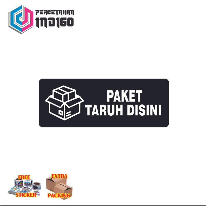 

Terlaris sign papan akrilik acrylic paket taruh disini type 8 Elegan