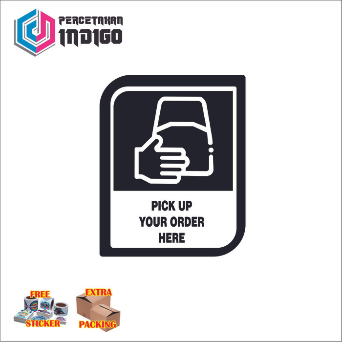 

Murah sign papan akrilik acrylic pick up your order here type 1 Keren
