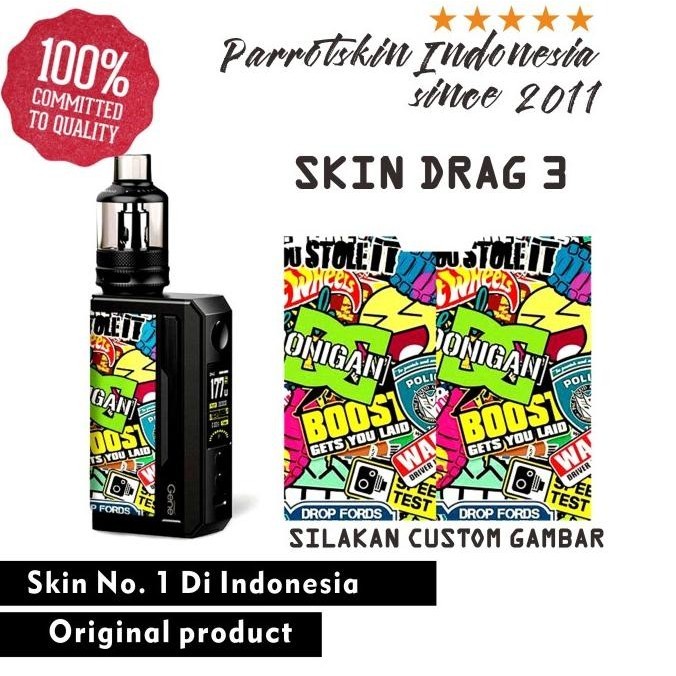 

Skin Drag 3 Custom gambar skin sticker untuk leather Evvarisk