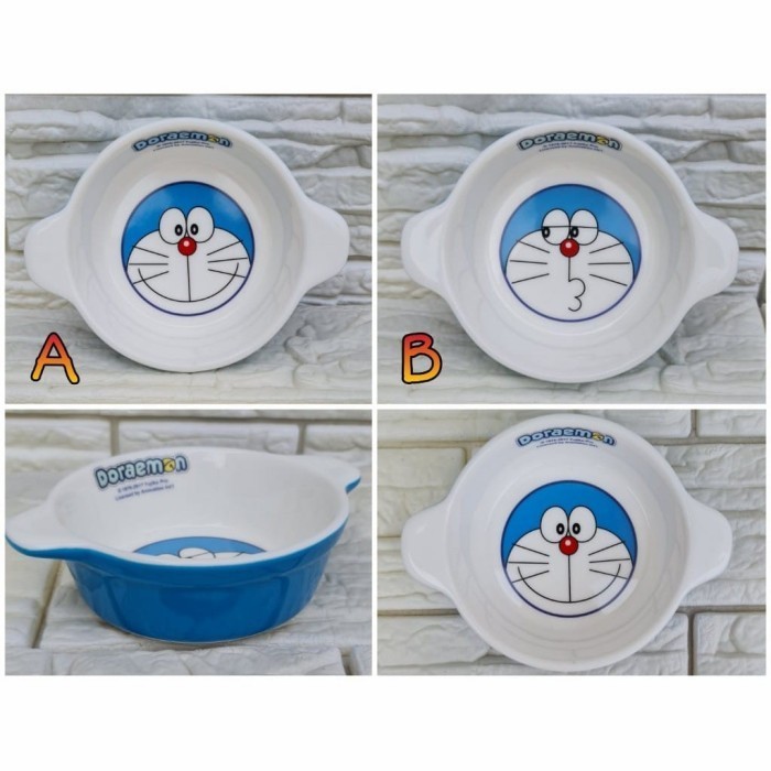 Ede Piring Mangkok Gelas Mug Cangkir Keramik Doraemon Ori