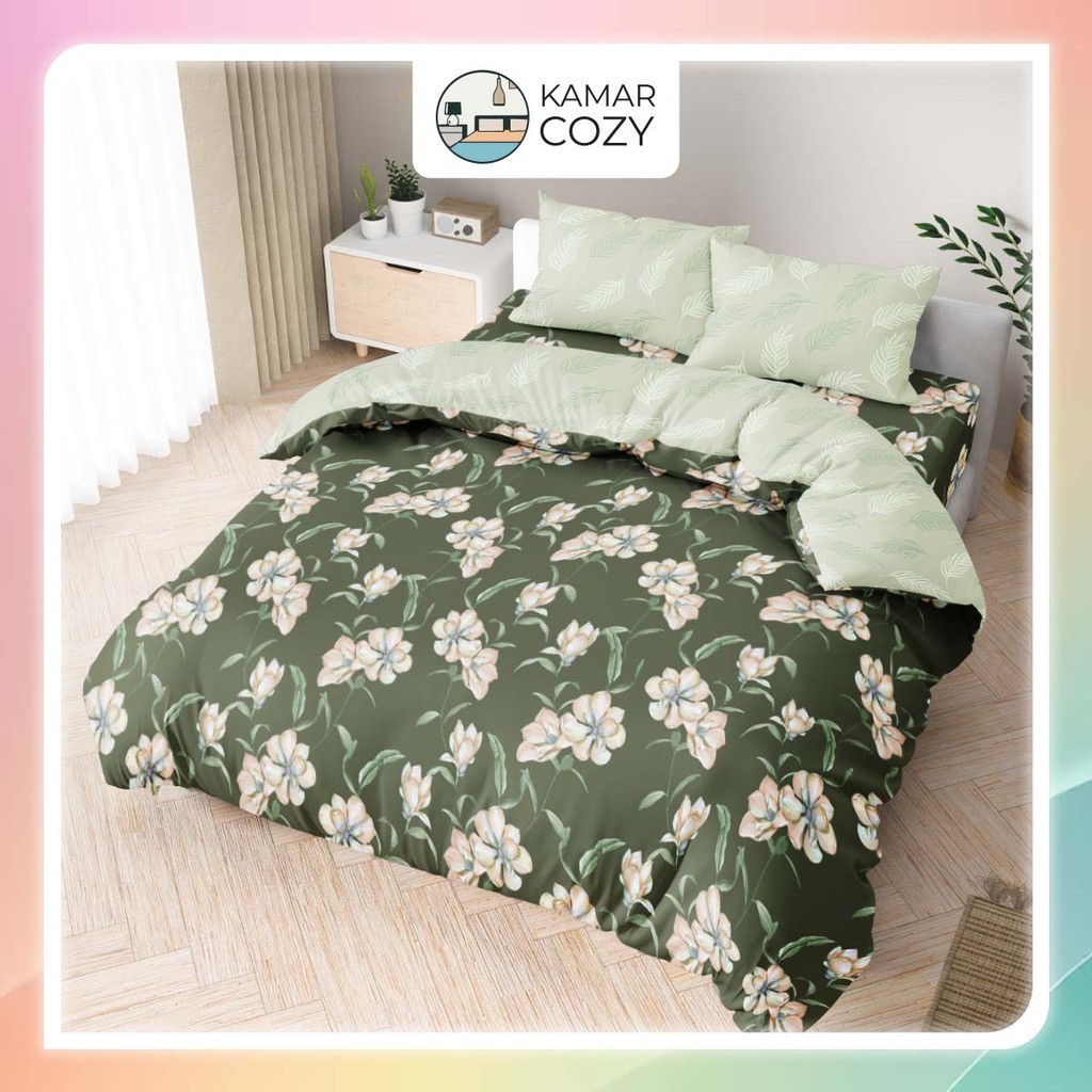 Kintakun DLUXE Bed Cover Only / Selimut Tebal / Comforter 180 x 200 King Yasmin Aesthetic Badcover E