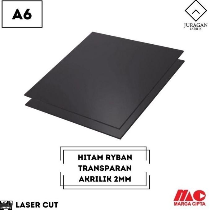 

READY Akrilik Hitam Ryban (Transparan) A6 2mm Marga Cipta
