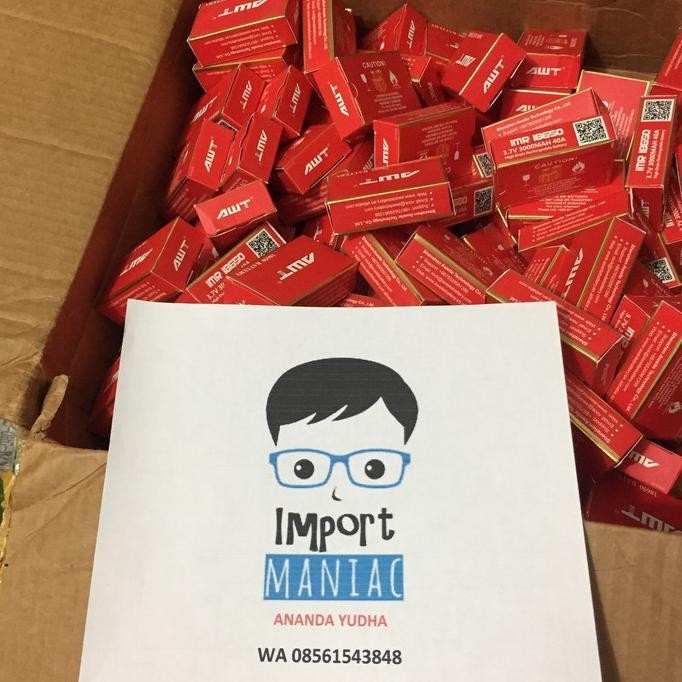 Batre Vape Battery 18650 Awt 3000Mah 40A Authentic Original