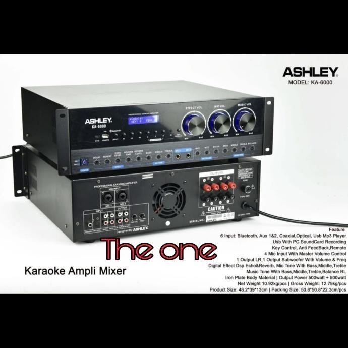 Amplifier karaoke ashley ka 6000 / ka6000 original