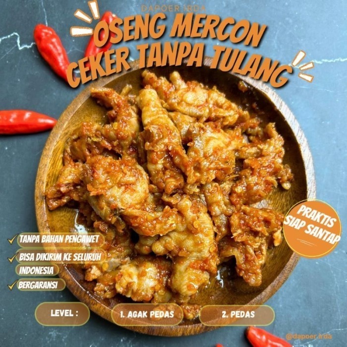 

Dapoer Irda Oseng Mercon Ceker Tanpa Tulang 200grm A9