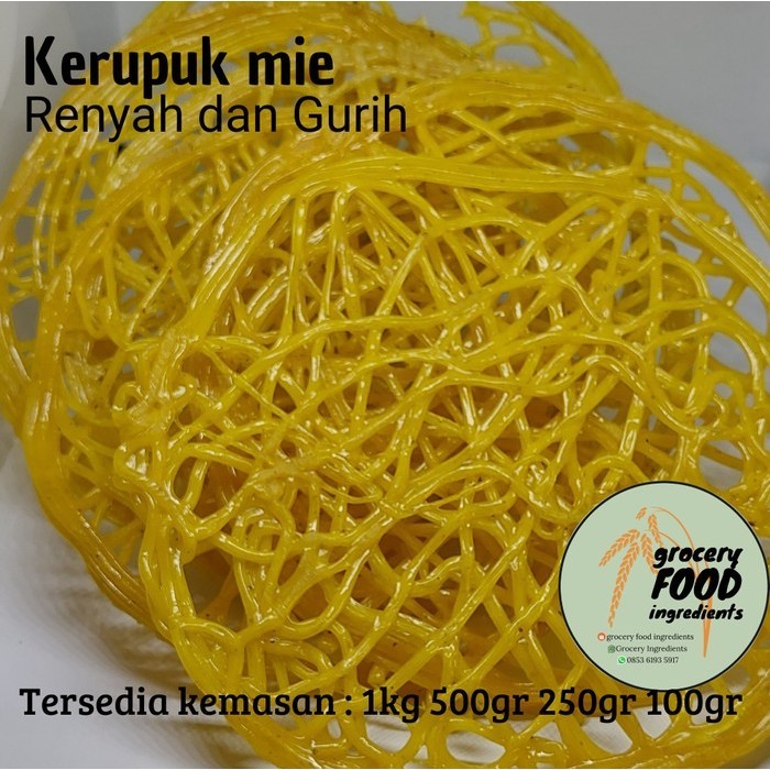 

Kerupuk mie 1kg / kerupuk mie kuning mentah A9