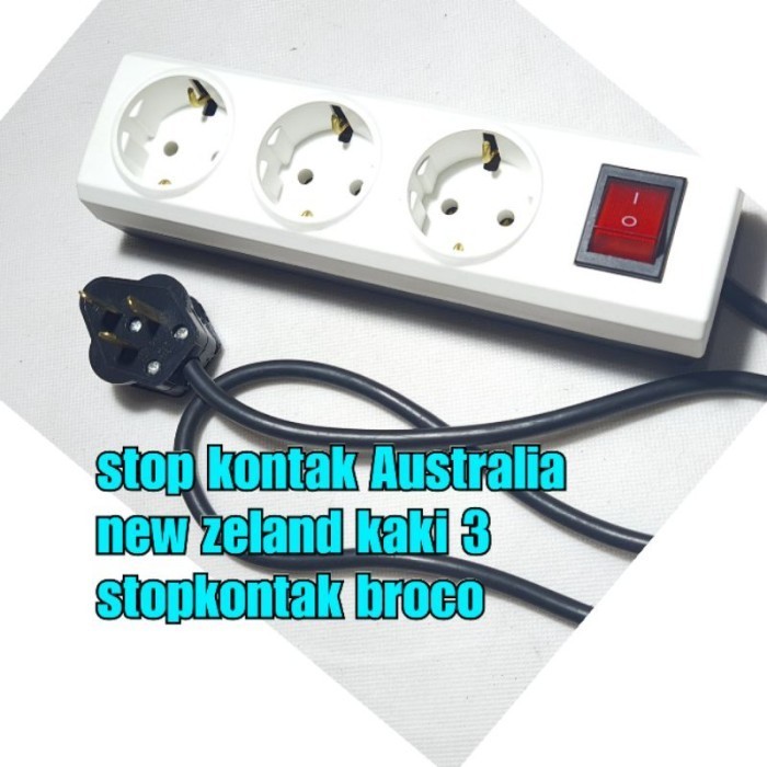 Colokan Listrik Plug Australia Over Steker Adapter Converter Konverter