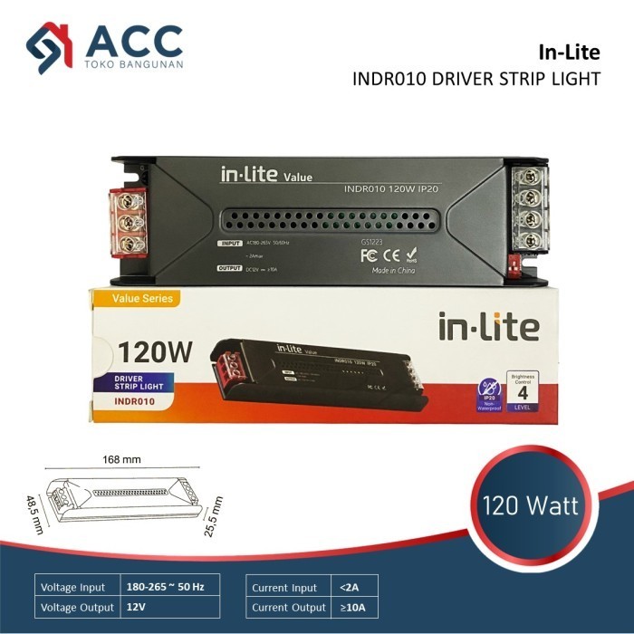 Inlite Indr010 Flexi Strip Driver Travo Driver Led Strip 60W 120W 200W