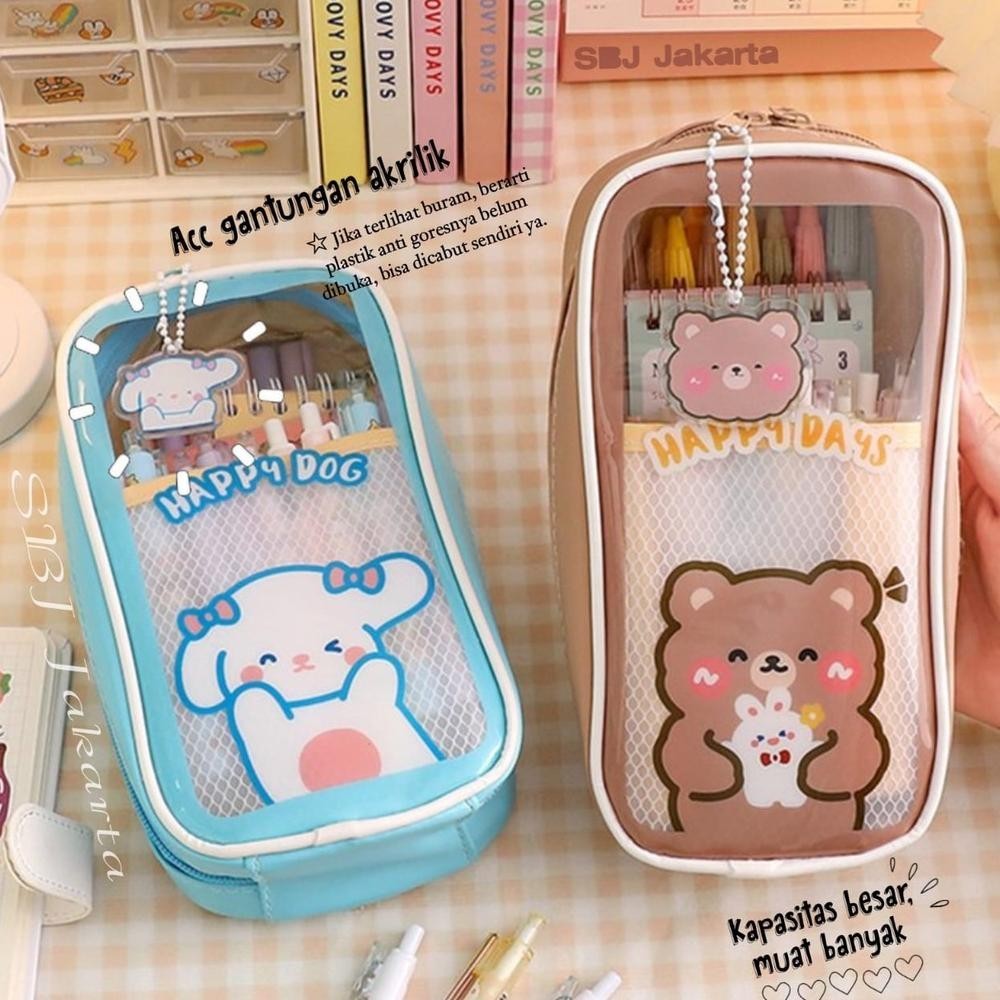 

VIRAL Tempat pensil anak perempuan cewek Pencil case besar waterproof Kawaii Kotak Pensil Japanese design ti-17