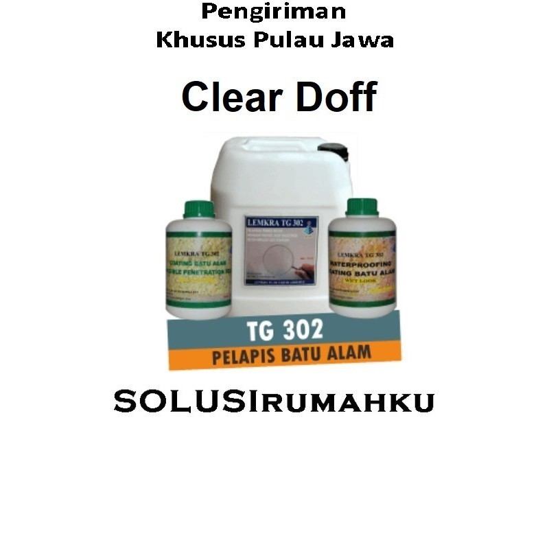 Lemkra Coating Batu Alam Doff 1 Liter Vernis Pelapis Transparan Tg 302