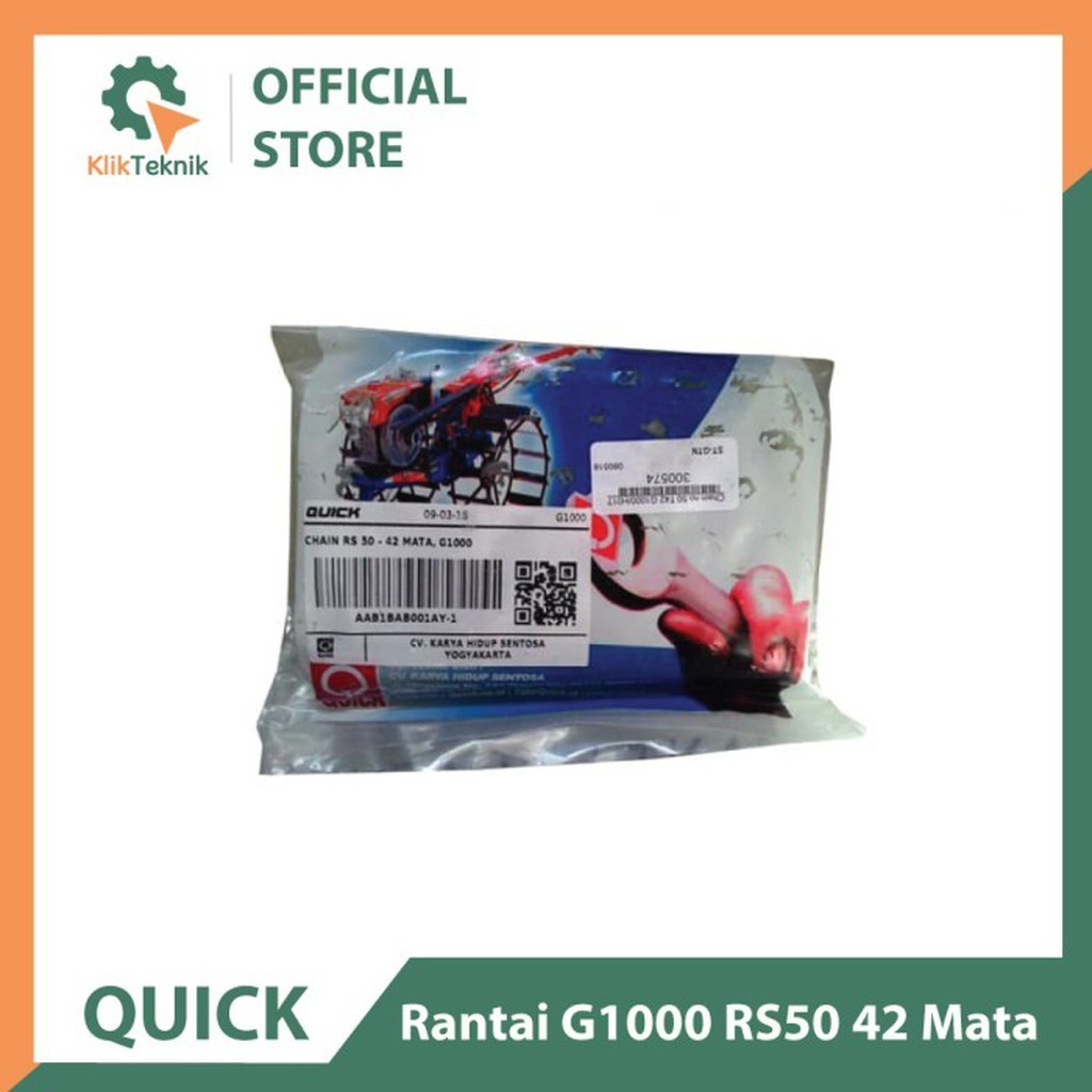 Rantai G1000 RS50 42 Mata Chain 50-42 EK (Rantai Boxer & G1000)