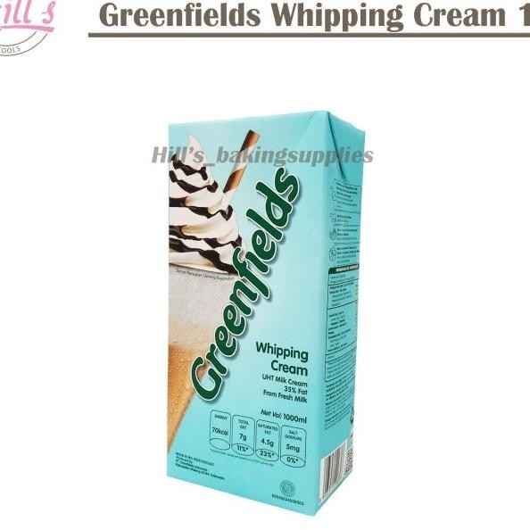 

Greenfields Whipping Cream 1 Liter / Whip Cream 1 L / Dairy