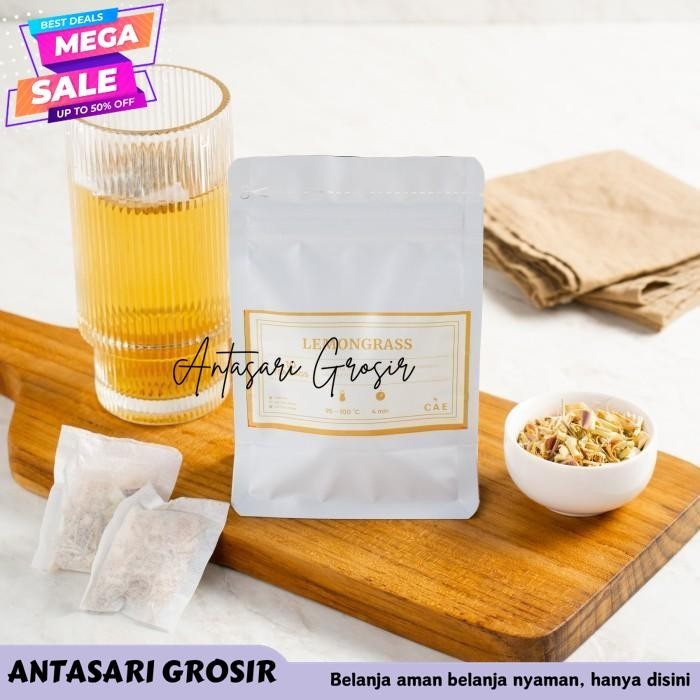 

LEMONGRASS 10 TEA BAGS TEH SEREH/SERAI HERBAL DRIED ALAMI PURE ORGANIK TERBAIK!