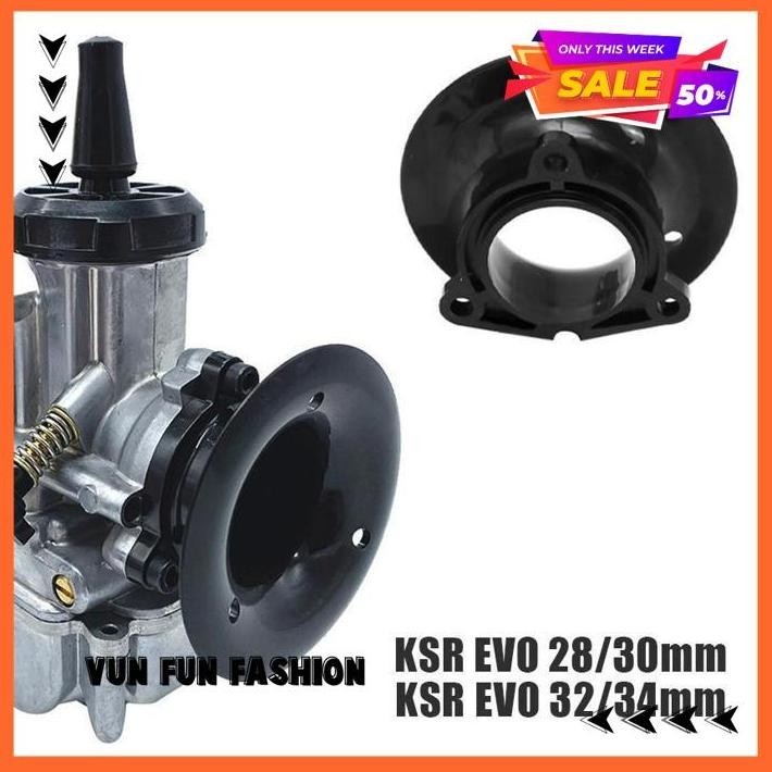 VELOCITY STACK VELO CORONG TB BRT KARBURATOR KSR EVO 28 30 32 34 36 PCX ADV 150 BEST PRODUK BY VUNFU